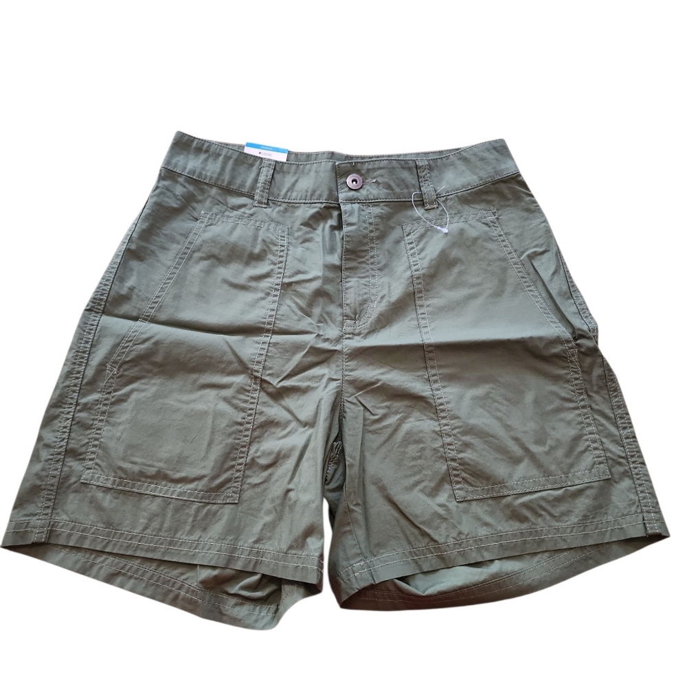 Columbia Army Green Holly Hideaway Washed Out Short‎ Nwt